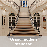 Grand modern staircase