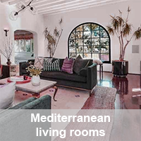 Mediterranean living rooms