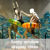 funny window display ideas