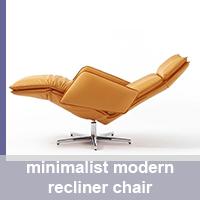 minimalist modern recliner chair