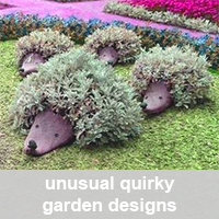 unusual quirky garden designs