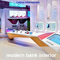 Designing modern banks interior