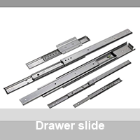 Drawer slide for kitchen cabinets