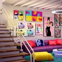 Retro interior design