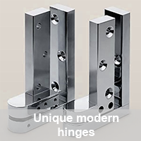 Unique modern hinges